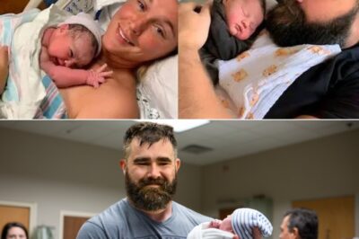 Breaking news: “I’m finally a BOY daddy!” NFL legend Jason Kelce tearfully reveals that he and his wife have welcomed their first son.(N)