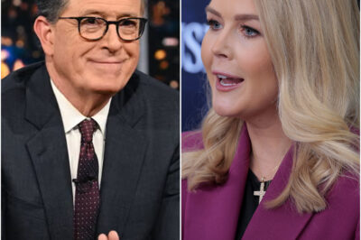 Drama explodes: Karoline Leavitt responds harshly on Stephen Colbert’s show, what truth makes everyone stunned?