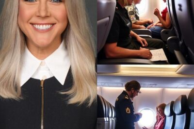 Karoline Leavitt’s First-Class Sacrifice Sparks Mid-Flight Chaos—After Giving Her Seat to a Veteran, One Passenger’s Reaction Stuns the Entire Plane and Forces Crew to Step In… What Happened in the Aisle Will Leave You Speechless
