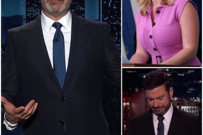 SHOCKED EVERYTHING: Karoline Leavitt dropped a shocking “CLOSING LINE” that directly caused Jimmy Kimmel’s CAREER TO COLLAPSE in an instant—what she said was so terrible that the studio audience was speechless and all of Hollywood was in chaos!