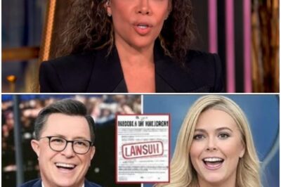 TOTAL MELTDOWN! Stephen Colbert BRUTALLY HUMILIATES Sunny Hostin Amid SHOCKING $800M Lawsuit by Karoline Leavitt Against ‘The View’—The Savage Roast That Left EVERYONE Speechless!