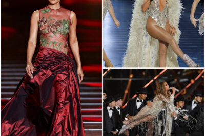 J.Lo at 55 STUNS in Daring Leotard—Steals the Spotlight from Celine Dion & Halle Berry in Fashion Show Spectacle!