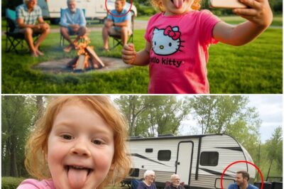 Daughter Sends Selfie While Camping With Grandparents, Mom Zooms in and Starts to Panic!