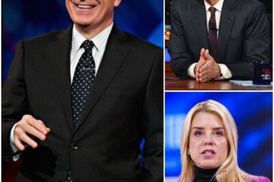 Stephen Colbert Delivers a Crushing Blow to Pam Bondi on Live TV – Audience Left Speechless!