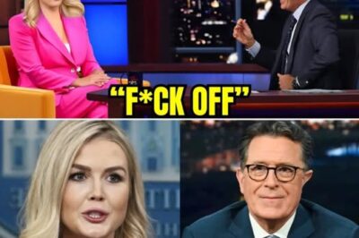 Drama explodes: Karoline Leavitt responds harshly on Stephen Colbert’s show, what truth makes everyone stunned?